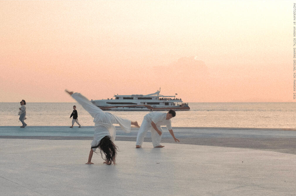 Krid and Ing of DDflection improvising, Sharing Ground, Koh Phangan 2026